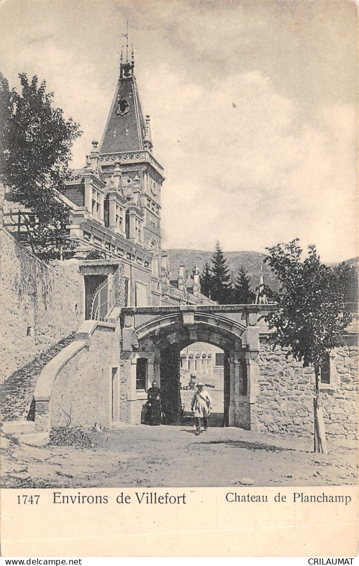 48-VILLEFORT-CHÂTEAU DE PLANCHAMP-N°6023-A/0299 - Villefort