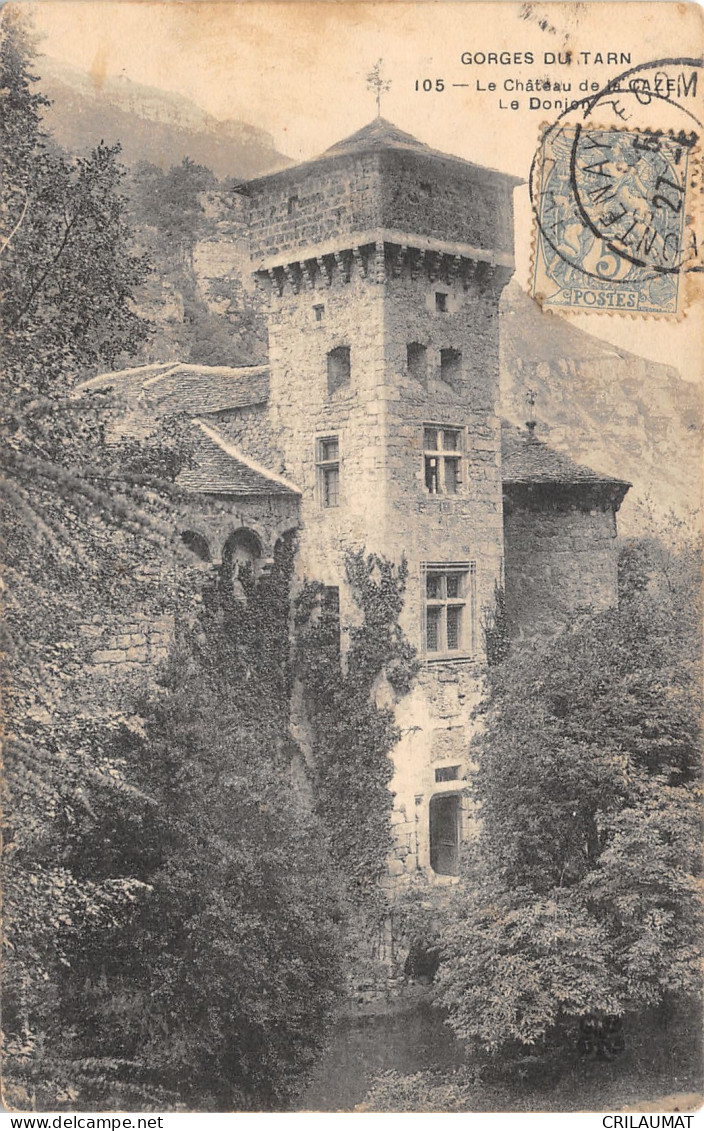 48-CHÂTEAU DE LA CAZE-LE DONJON-N°6023-A/0075 - Autres & Non Classés