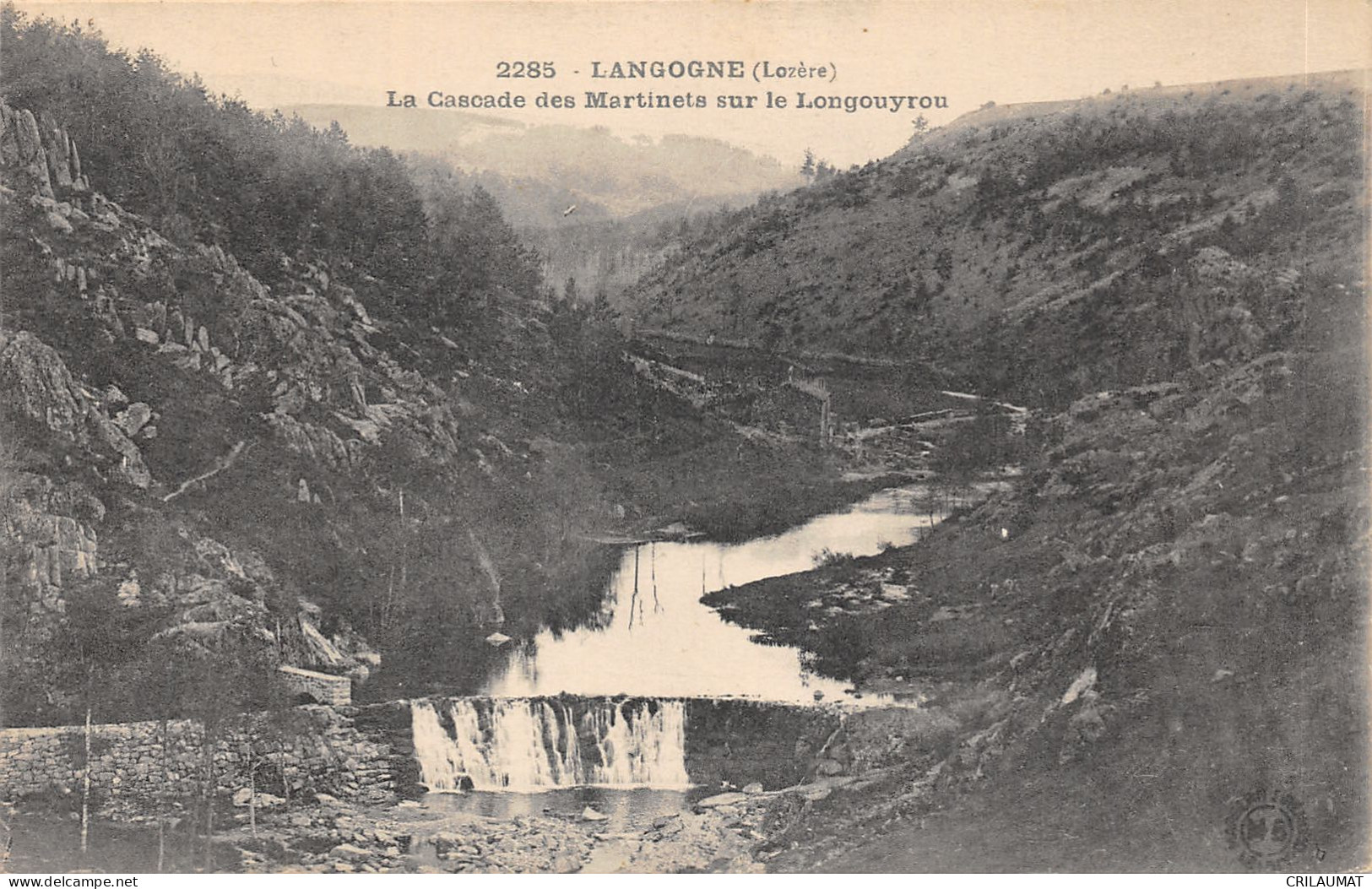 48-LANGOGNE-CASCADE DES MARTINETS-N°6023-A/0019 - Langogne