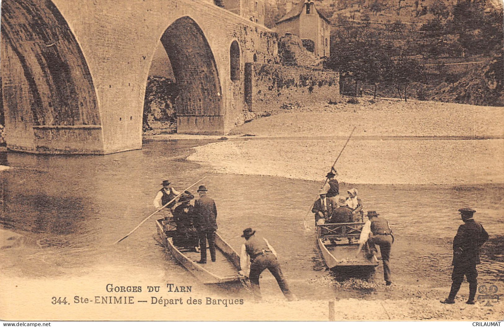 48-SAINTE ENIMIE-DEPART DES BARQUES-N T6022-H/0355 - Menton