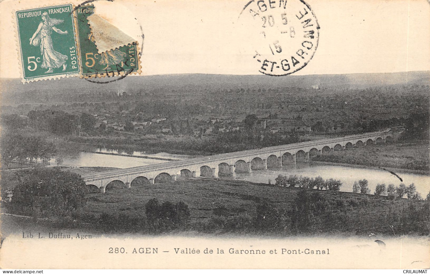 47-AGEN-LE PONT CANAL-N T6022-H/0223 - Agen