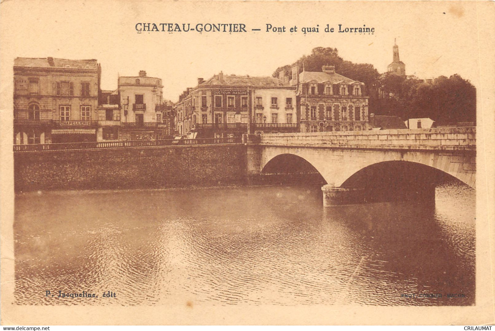 53-CHÂTEAU GONTIER-PONT ET QUAI DE LORRAINE-N°6023-E/0185 - Chateau Gontier