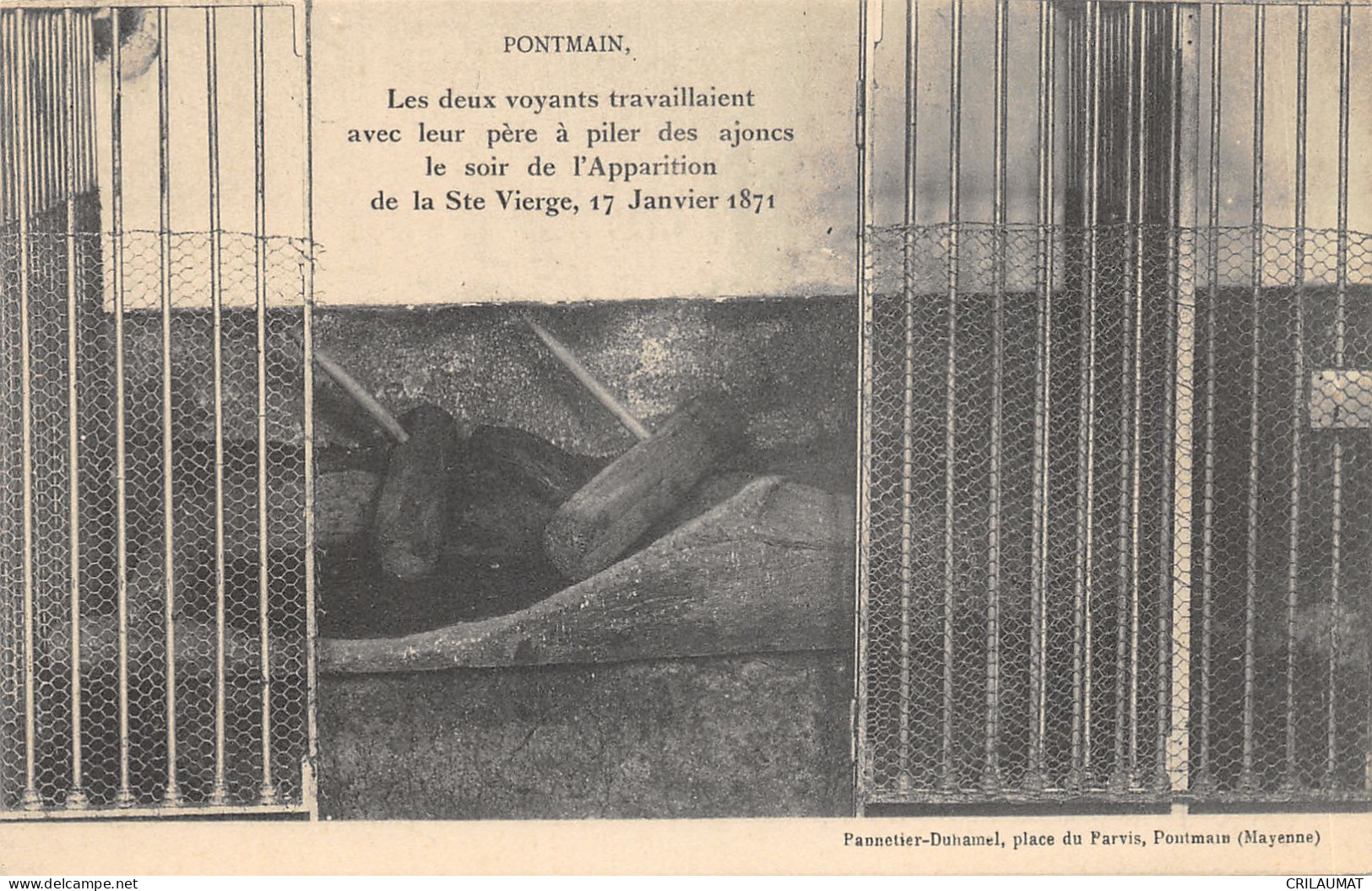 53-PONTMAIN-APPARITION DE LA SAINTE VIERGE-N°6023-E/0161 - Pontmain