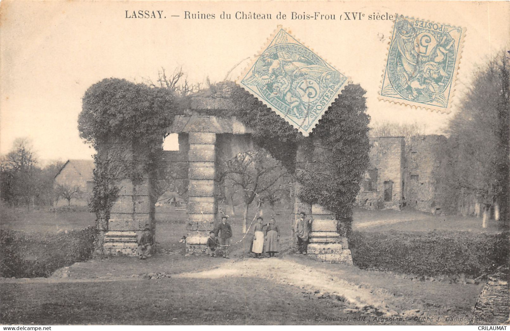 53-LASSAY-RUINES DU CHÂTEAU DE BOIS FROU-N°6023-E/0101 - Lassay Les Chateaux