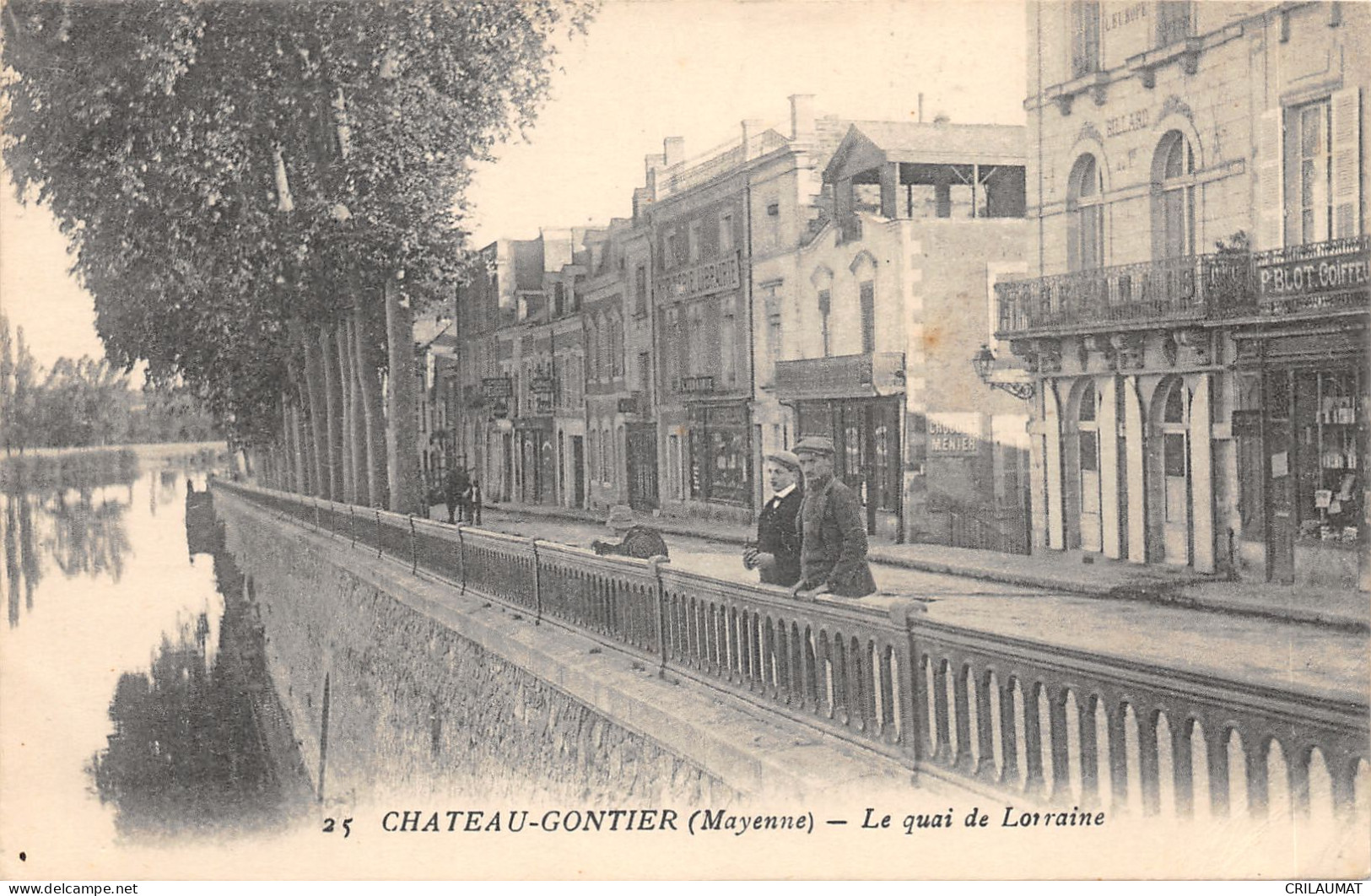 53-CHÂTEAU GONTIER-LE QUAI DE LORRAINE-ANIMEE-N°6023-E/0031 - Chateau Gontier