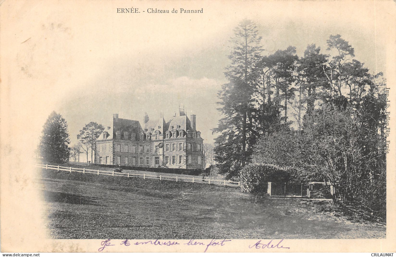 53-ERNEE-CHÂTEAU DE PANNARD-N°6023-D/0329 - Ernee