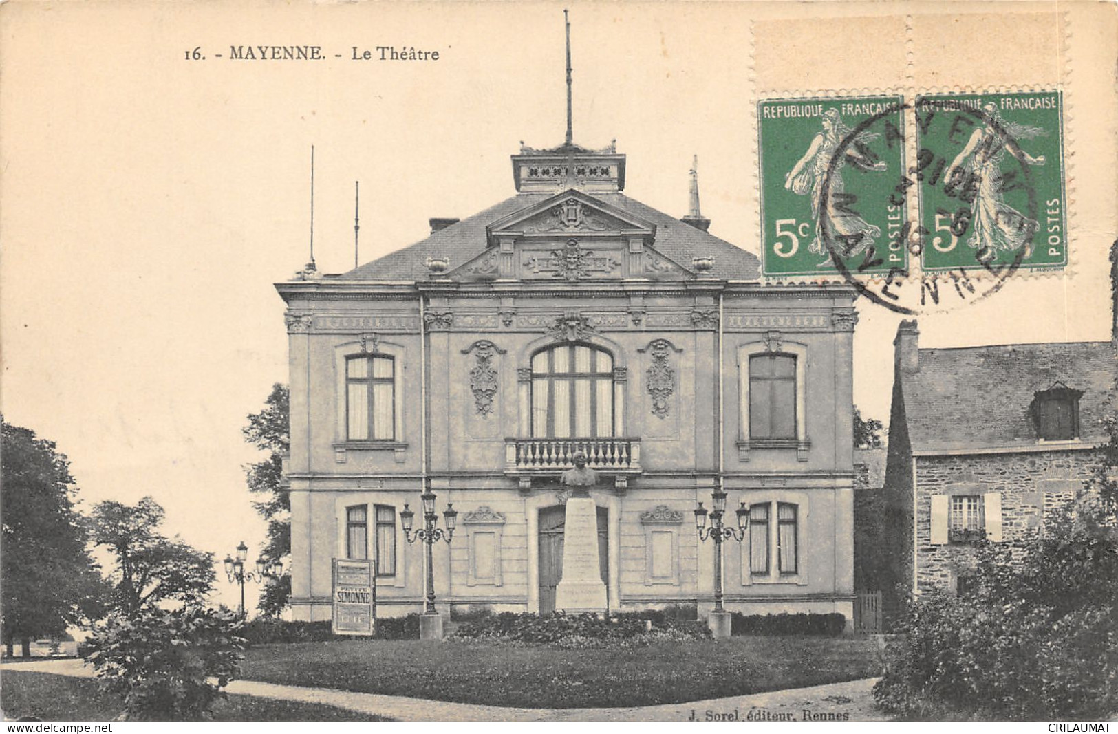 53-MAYENNE-LE THEATRE-N°6023-D/0197 - Mayenne