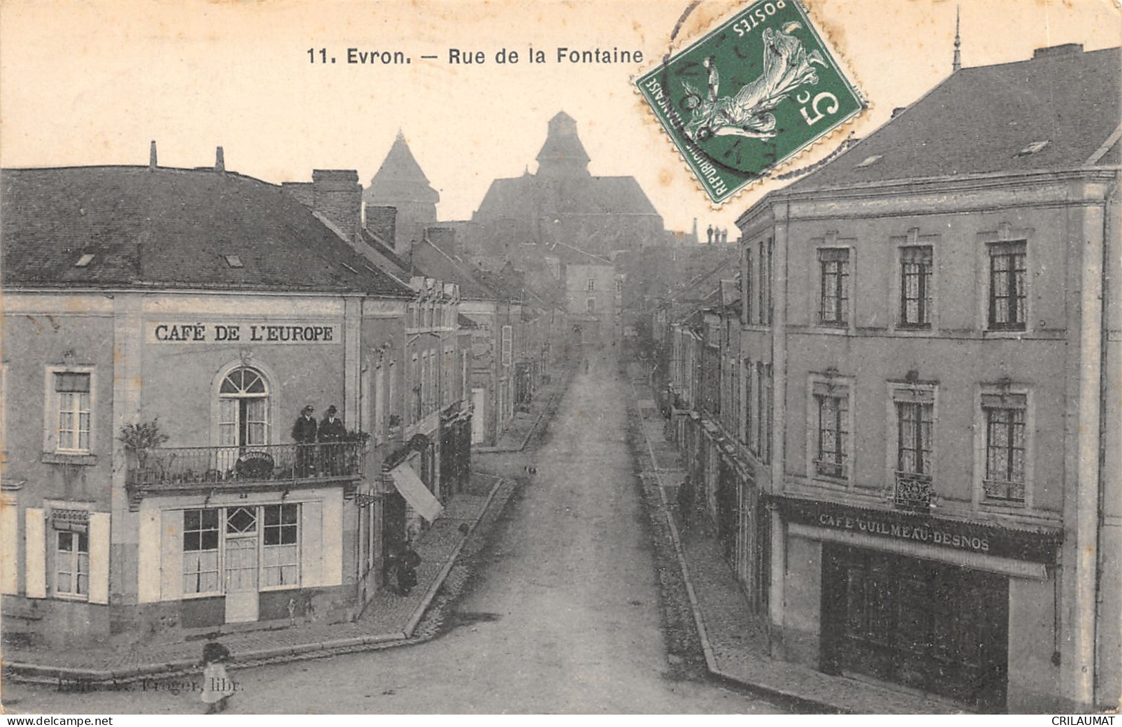 53-EVRON-RUE DE LA FONTAINE-N°6023-D/0153 - Evron