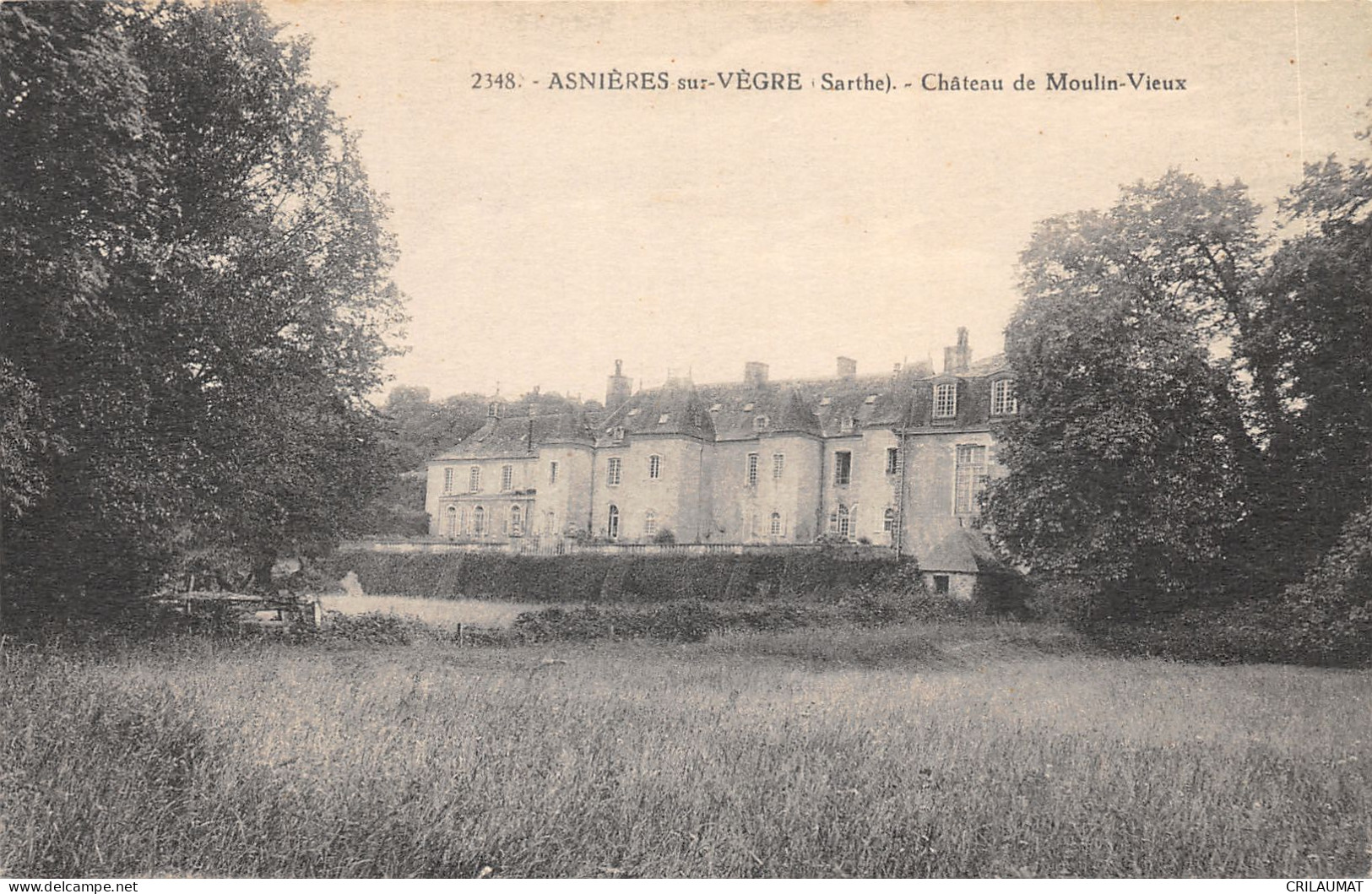 72-ASNIERES SUR VEGRE-CHÂTEAU DE MOULIN VIEUX-N°6023-C/0375 - Andere & Zonder Classificatie