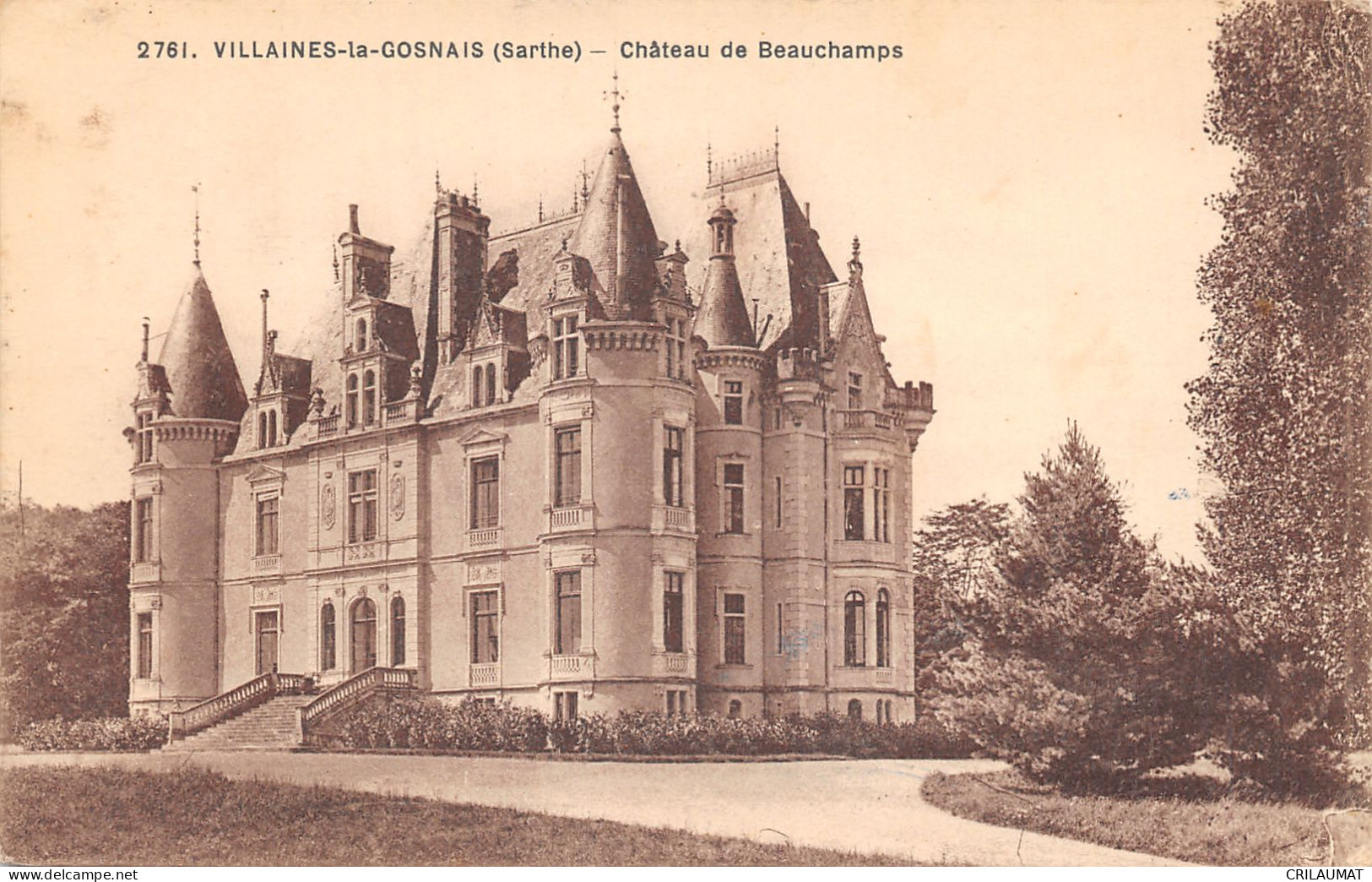 72-VILLAINES LA GOSNAIS-CHÂTEAU DE BEAUCHAMPS-N°6023-C/0355 - Andere & Zonder Classificatie