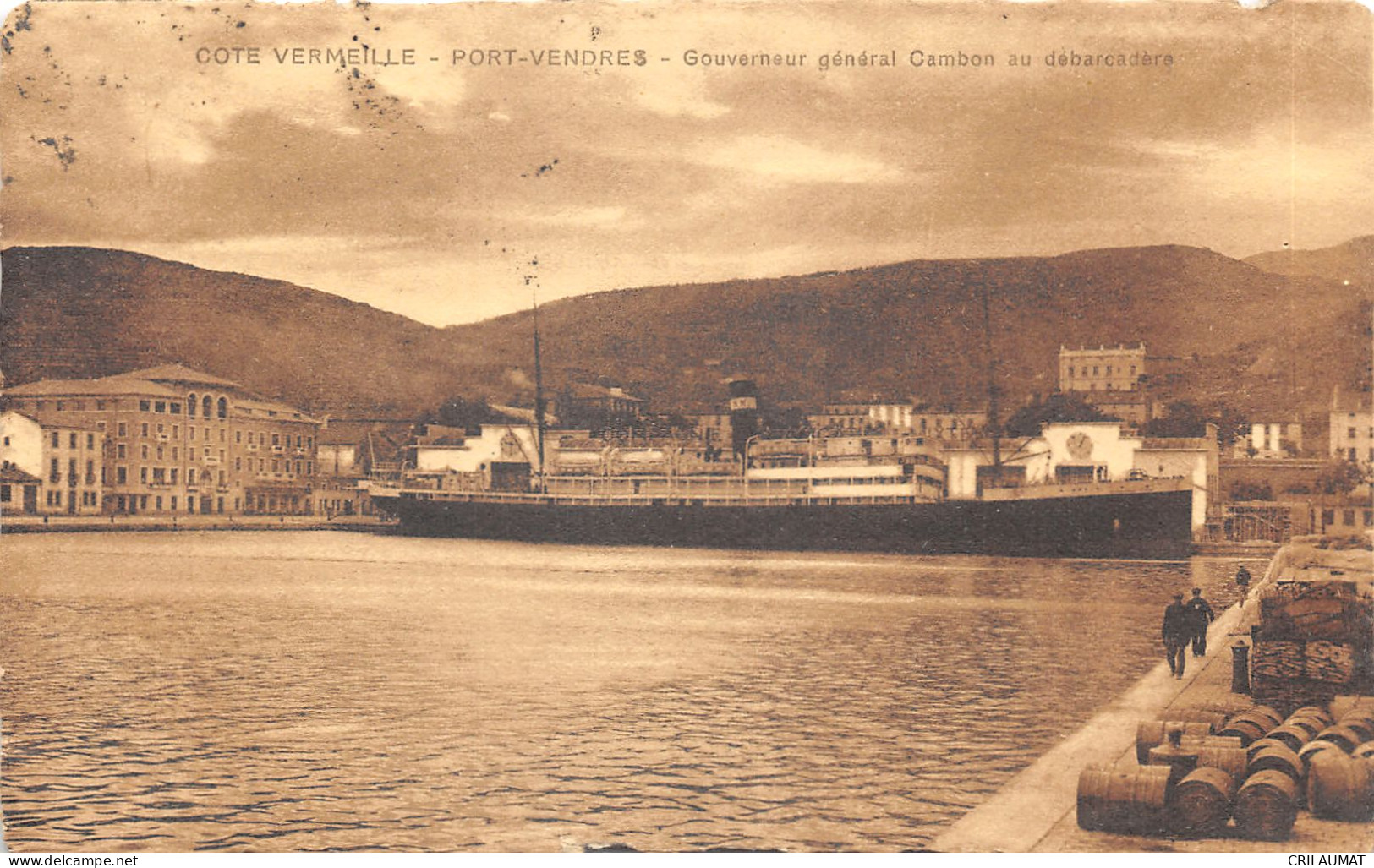 66-PORT VENDRES-GOUVERNEUR GENERAL CAMBON-DEBARCADERE-N°6023-G/0233 - Port Vendres