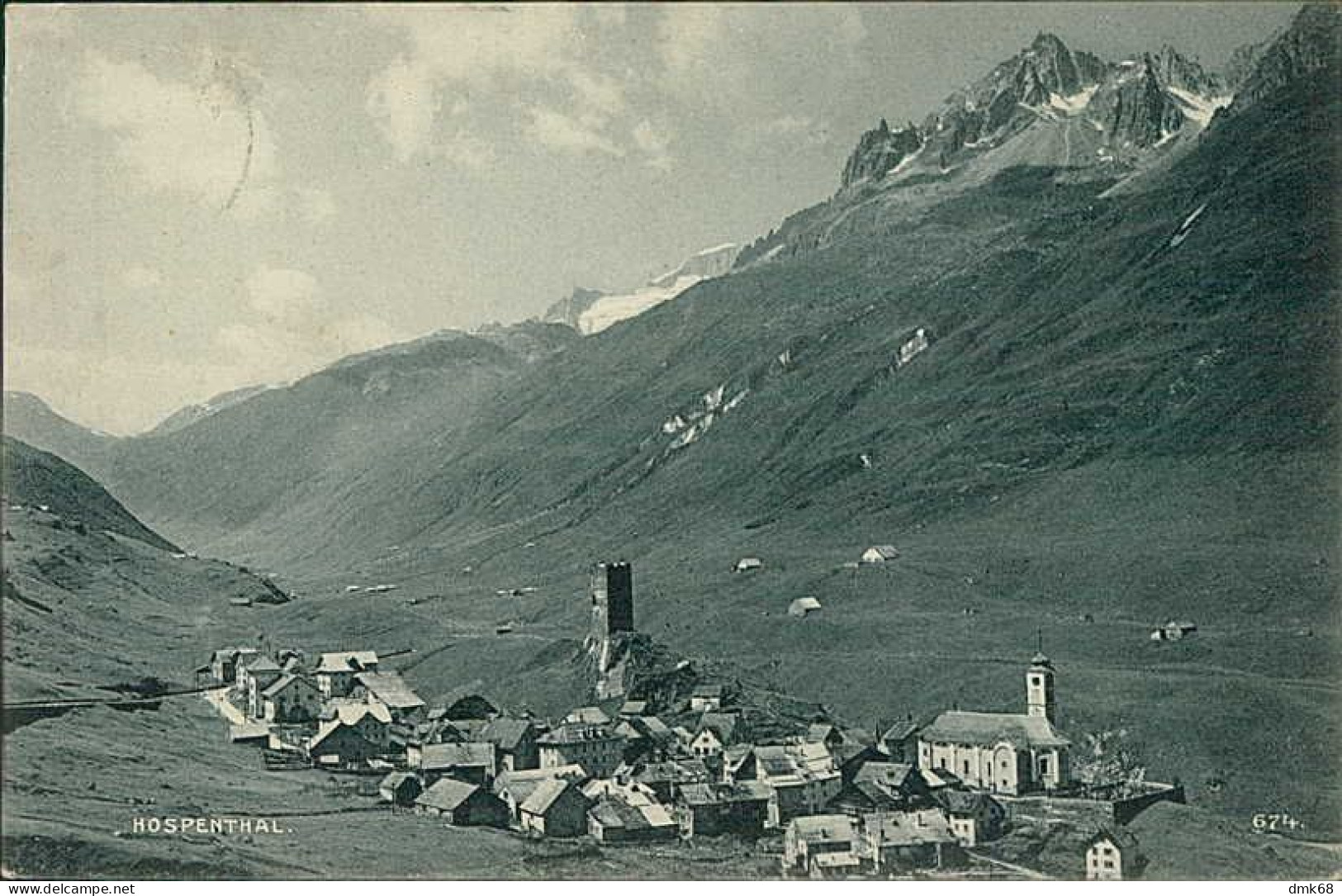 SWITZERLAND -  HOSPENTAL - VERLAG E. SYNNBERG - MAILED 1908 (18212) - Hospental