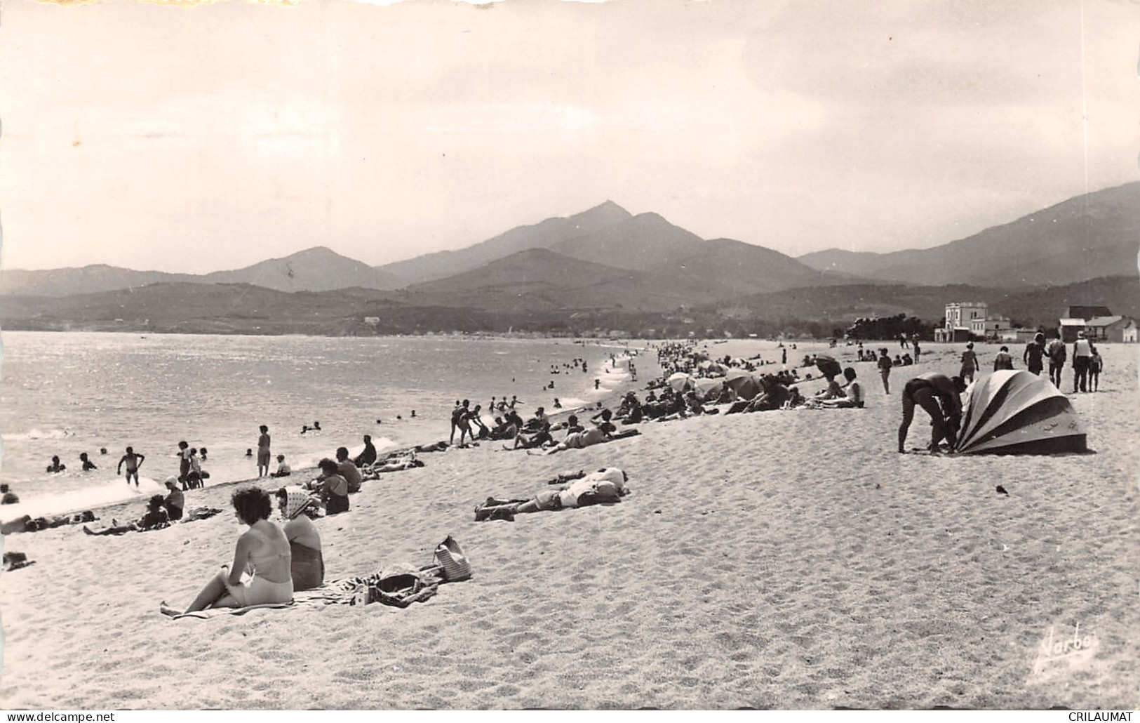 66-ARGELES SUR MER-JOURNEE A LA PLAGE-N°6023-G/0159 - Argeles Sur Mer