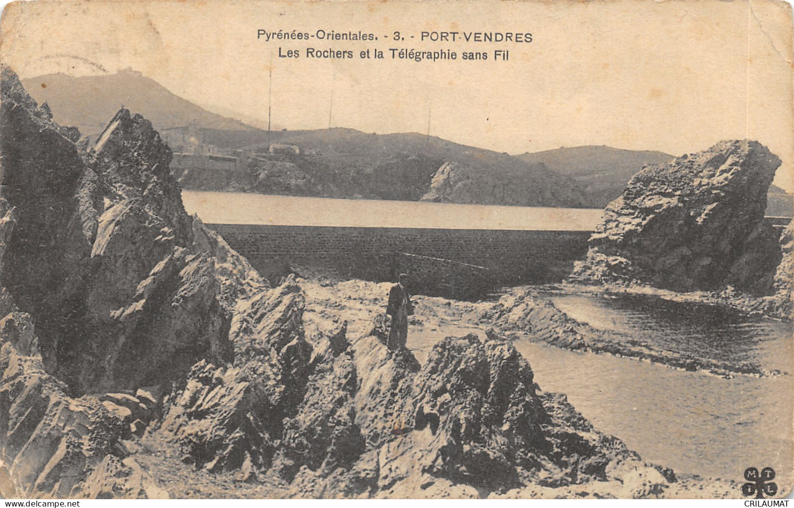 66-PORT VENDRES-TELEGRAPHIE SANS FIL-N°6023-G/0001 - Port Vendres