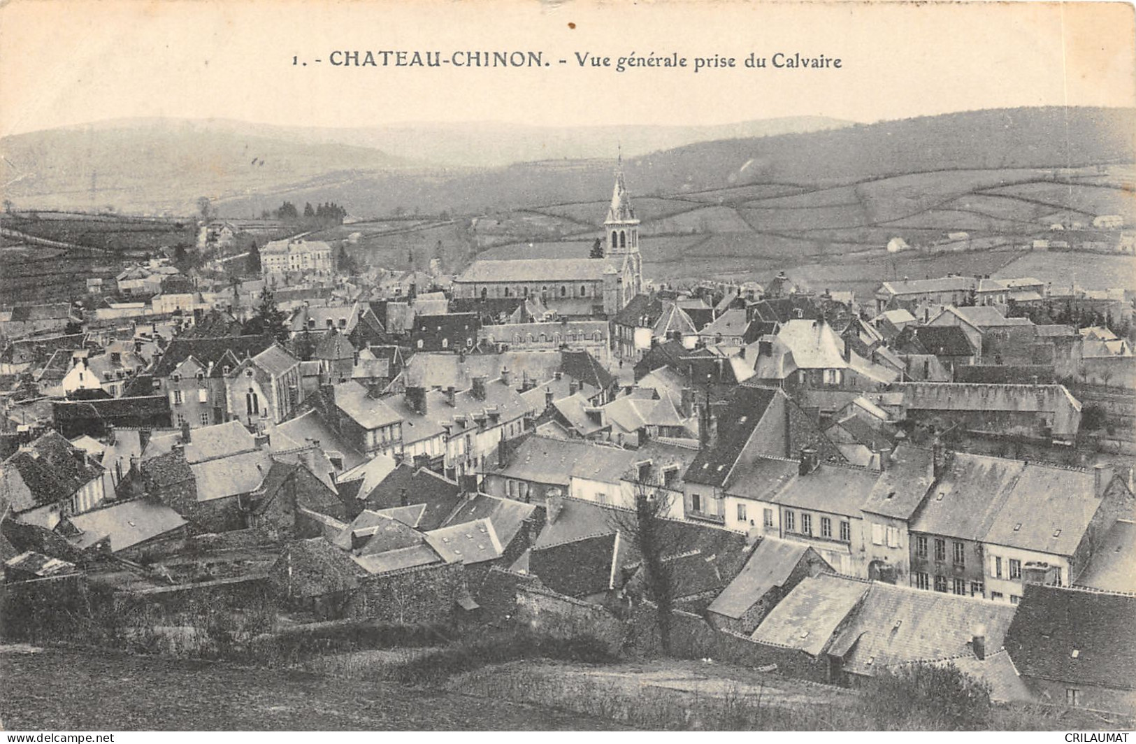 58-CHÂTEAU CHINON-VUE GENERALE-N°6023-F/0209 - Chateau Chinon