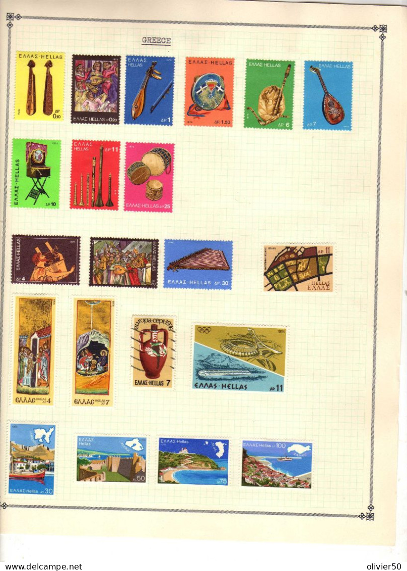 Grece -  Art -   Sites - Religion - Neufs** - MLH - 2 Pages -  48 Timbres - Nuevos