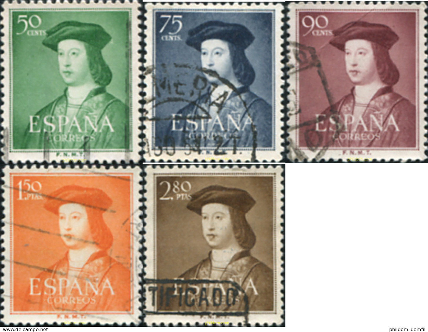 729637 USED ESPAÑA 1952 5 CENTENARIO DEL NACIMIENTO DE FERNANDO EL CATOLICO - Unused Stamps