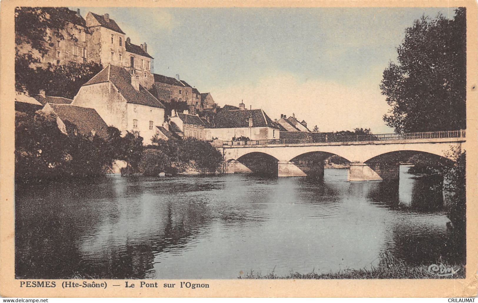 70-PESMES-PONT SUR L OGNON-N°6024-A/0265 - Pesmes