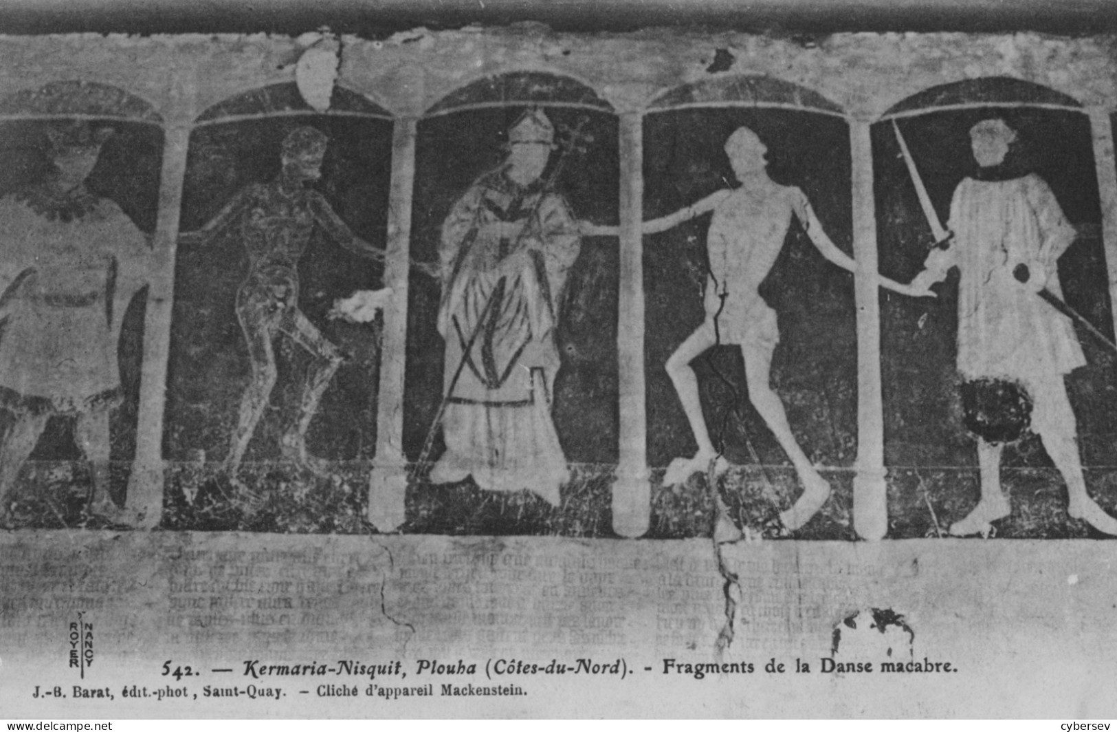PLOUHA - Kermaria-en-Isquit - Fragments De La Danse Macabre - Plouha