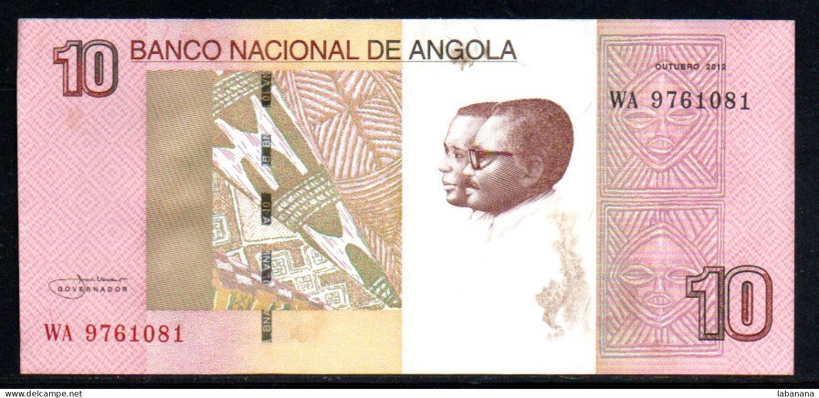 688-Angola 10 Kwanzas 2012 WA976 - Angola