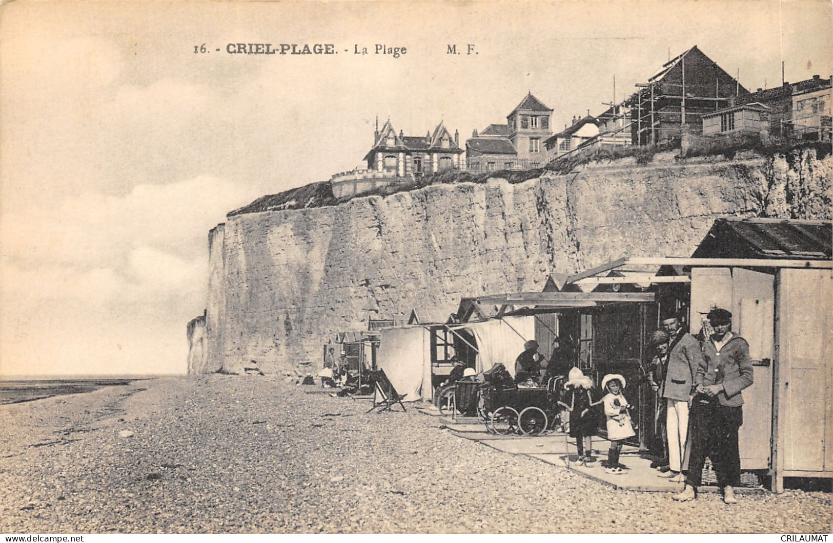 76-CRIEL PLAGE-CABINES DE PLAGE-N°6024-C/0309 - Criel Sur Mer