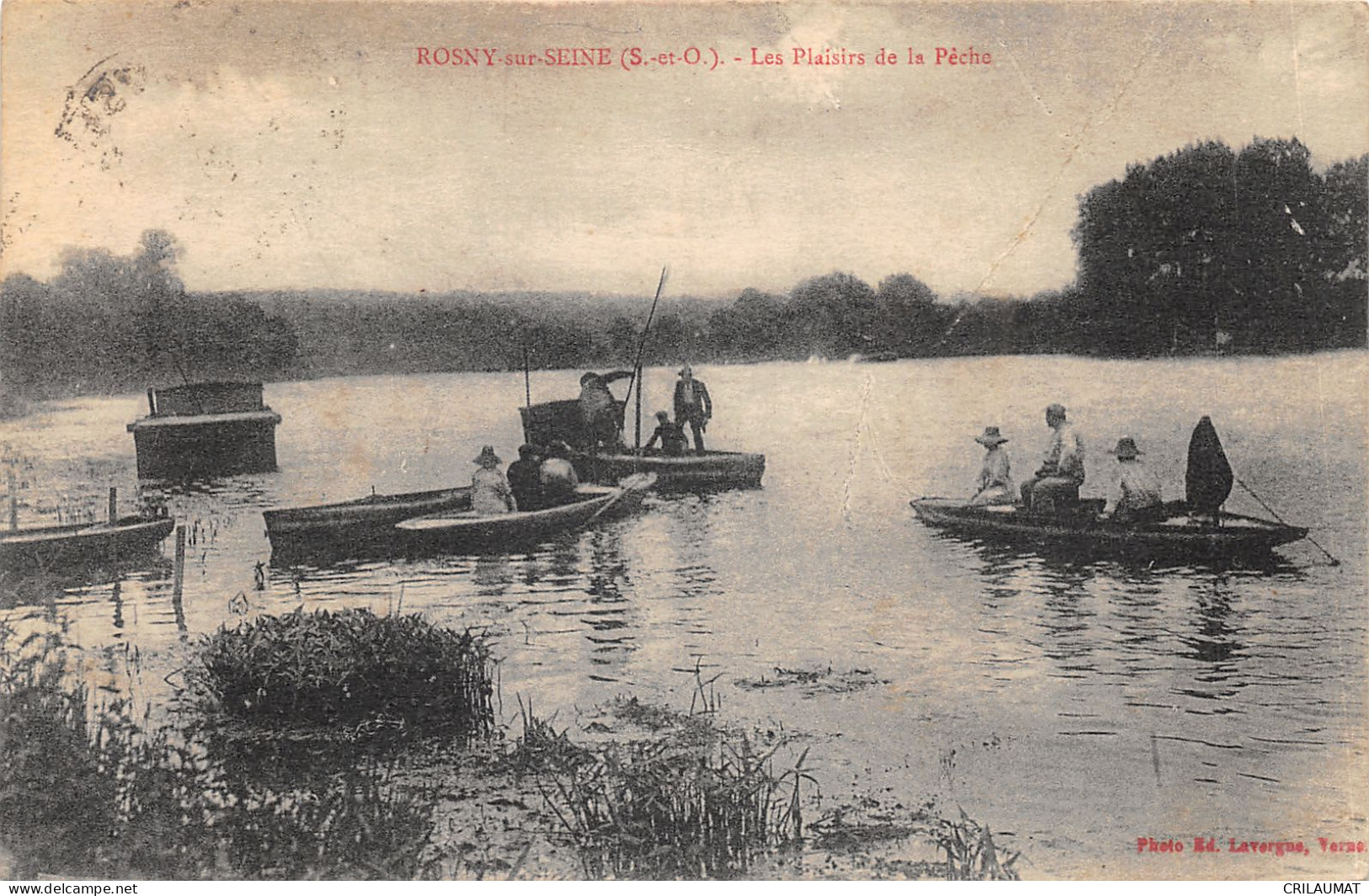 78-ROSNY SUR SEINE-PARTIE DE PECHE-N°6024-G/0215 - Rosny Sur Seine