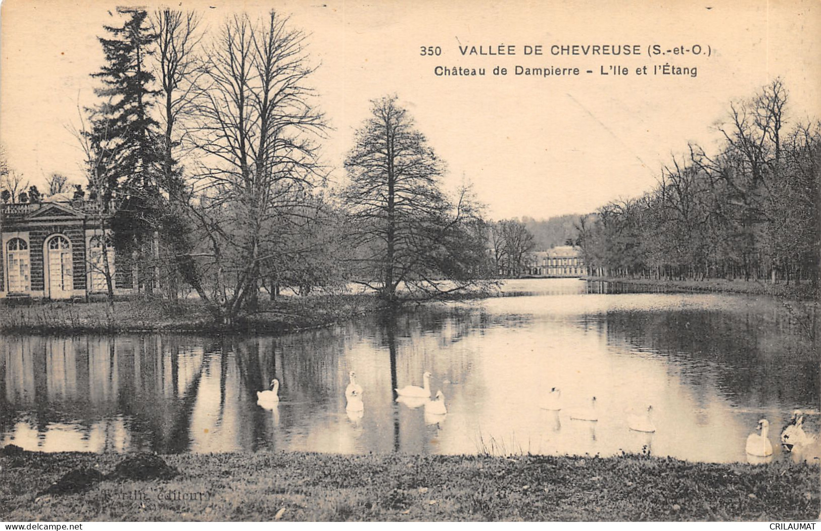 78-DAMPIERRE-LE CHÂTEAU-L ILE ET L ETANG-N°6024-G/0113 - Dampierre En Yvelines