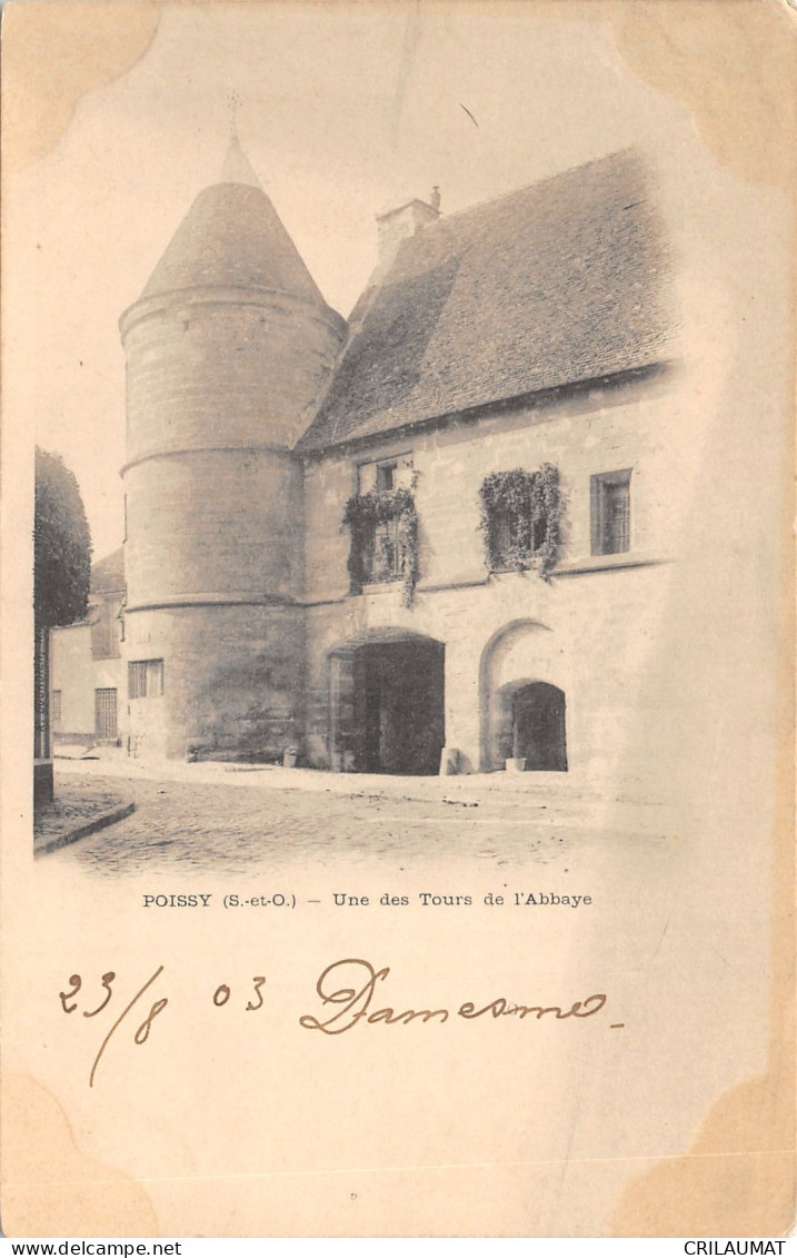 78-POISSY-TOUR DE L ABBAYE-N°6024-F/0223 - Poissy