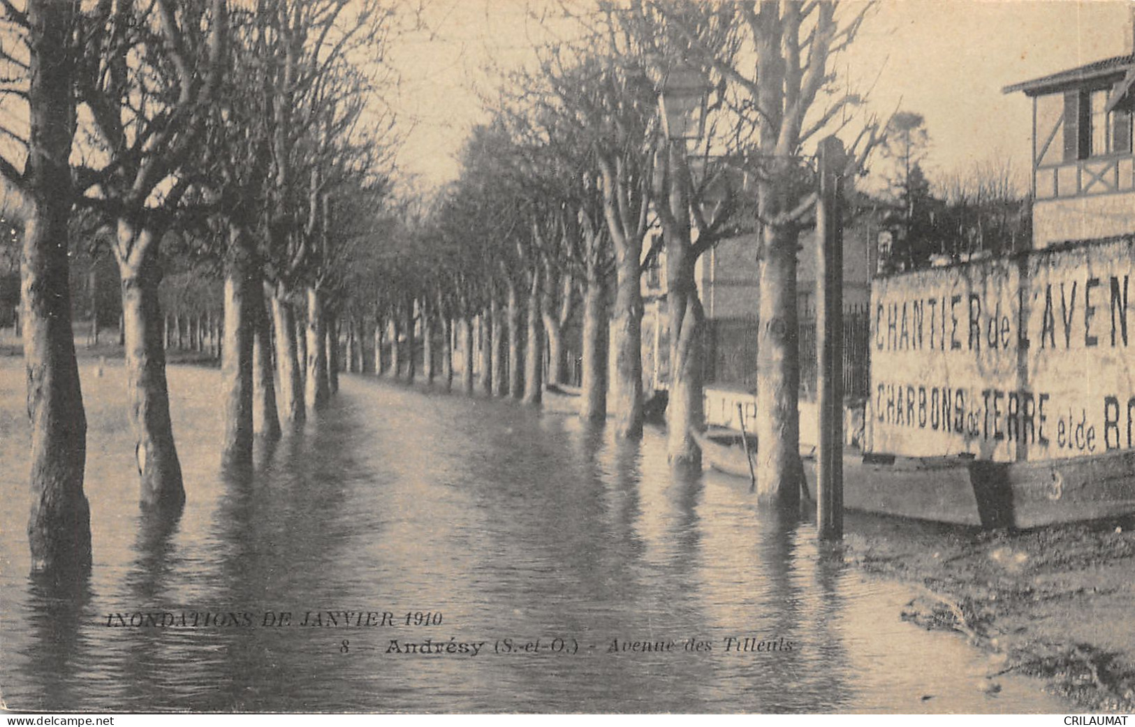 78-ANDRESY-INONDATIONS JANVIER 1910-N°6024-F/0073 - Andresy