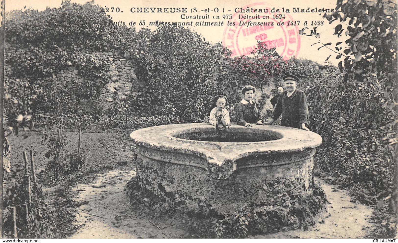 78-CHEVREUSE-CHÂTEAU DE LA MADELEINE-ENFANTS AU PUY-N°6024-F/0003 - Chevreuse