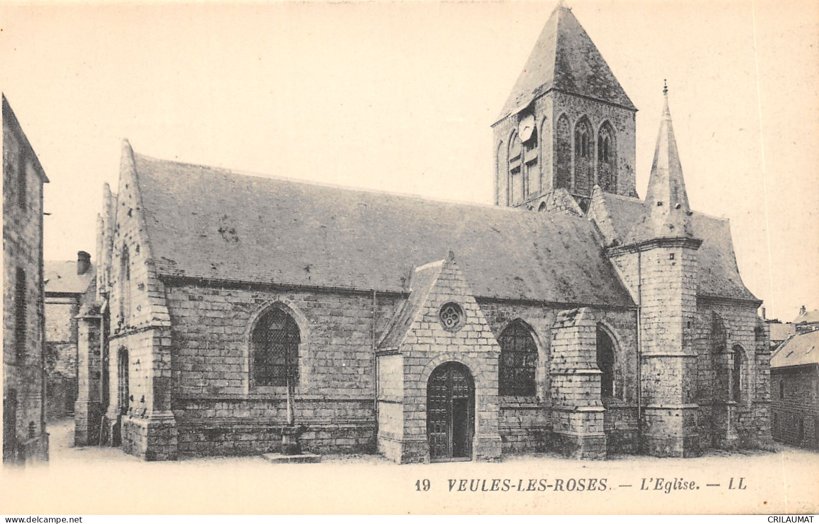 76-VEULES LES ROSES-L EGLISE-N°6024-E/0307 - Veules Les Roses