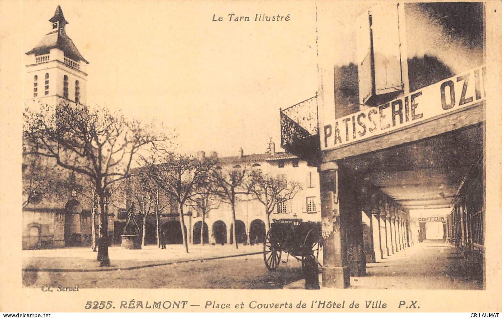 81-REALMONT-COUVERTS DE L HOTEL DE VILLE-N°6025-B/0069 - Realmont