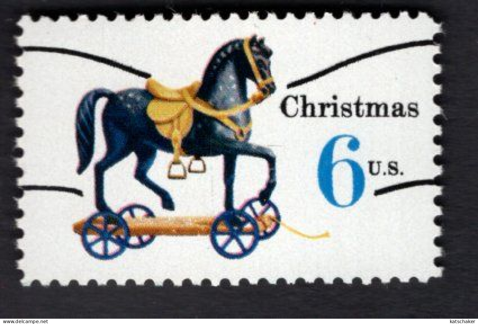 2011876037 1970 SCOTT 1416A (XX) POSTFRIS MINT NEVER HINGED - CHRISTMAS CHILDREN TOYS - TOY HORSE ON WHEELS - Unused Stamps