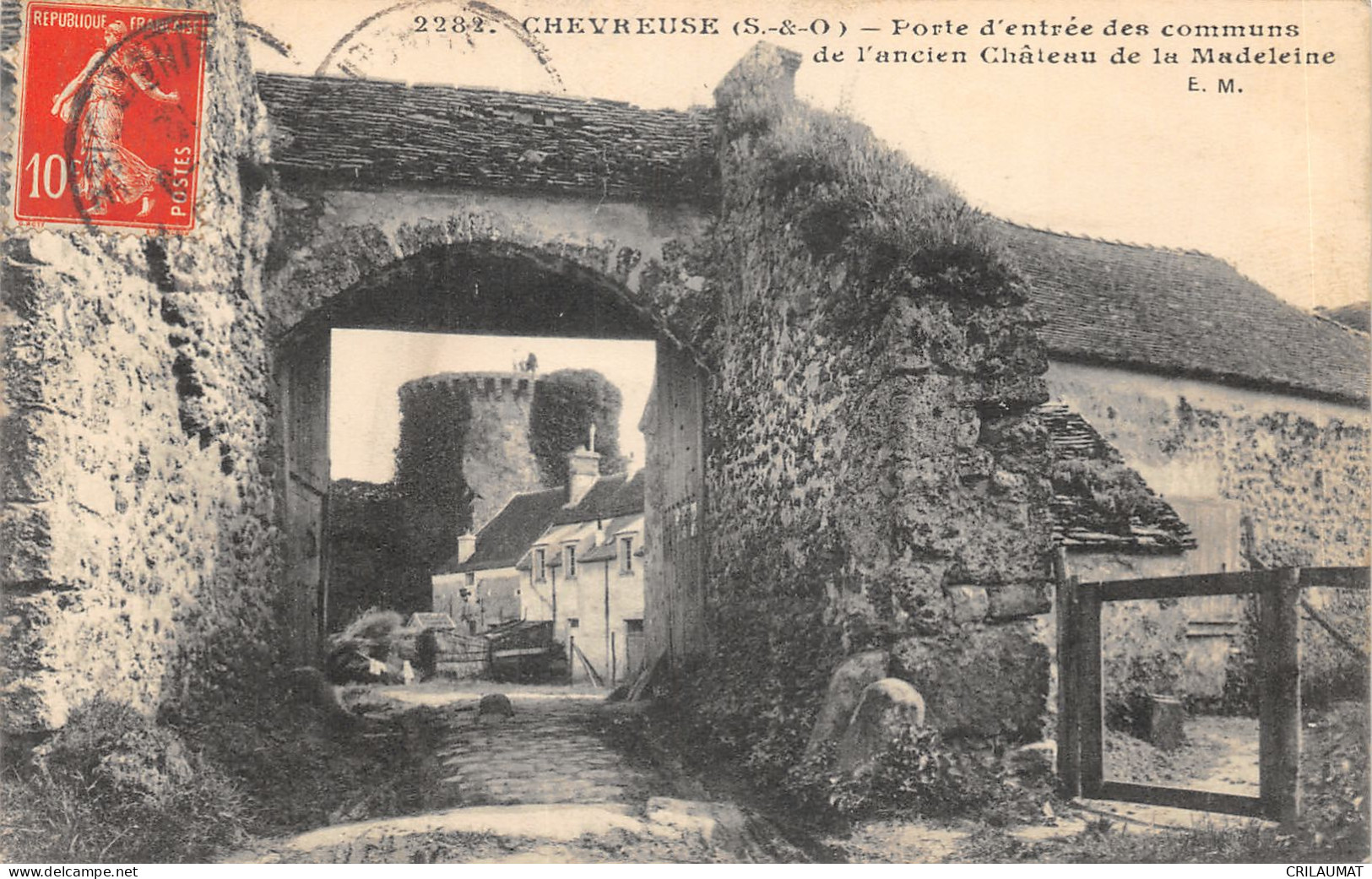 78-CHEVREUSE-RUINES CHÂTEAU DE LA MADELEINE-N°6024-H/0105 - Chevreuse