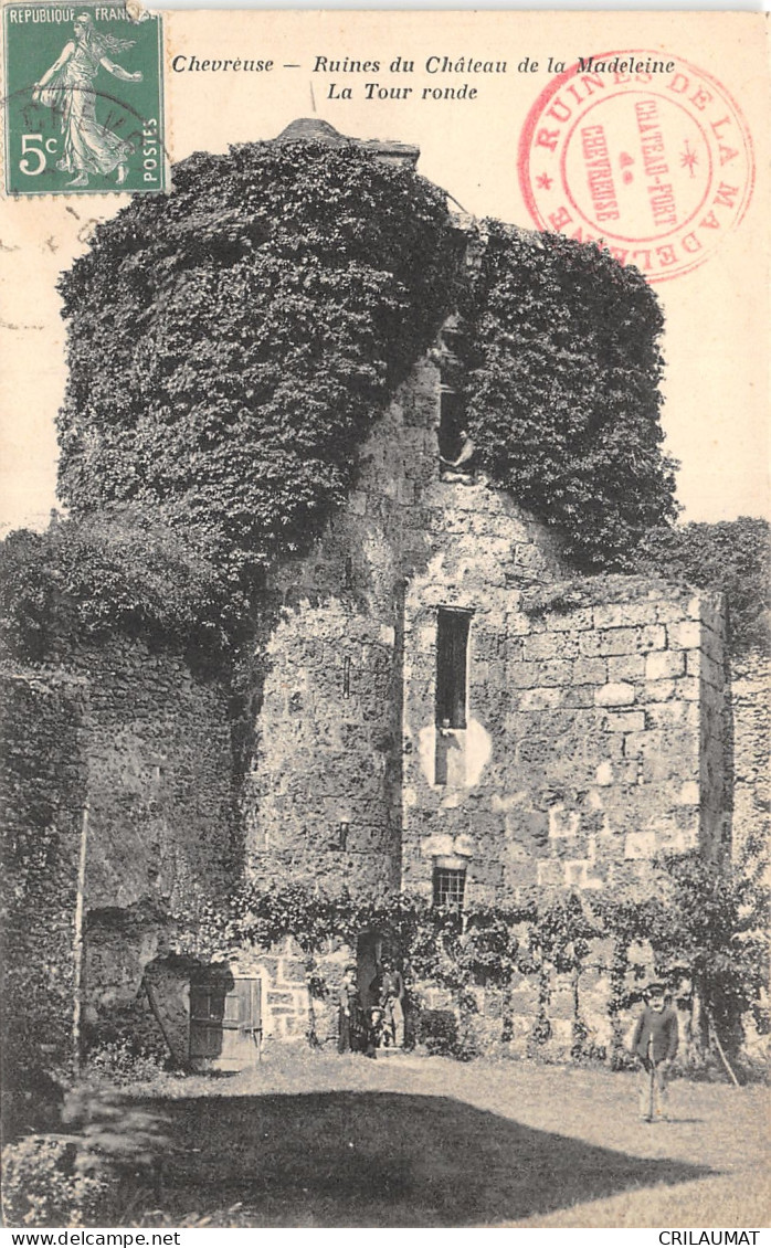 78-CHEVREUSE-RUINES CHÂTEAU DE LA MADELEINE-N°6024-H/0095 - Chevreuse