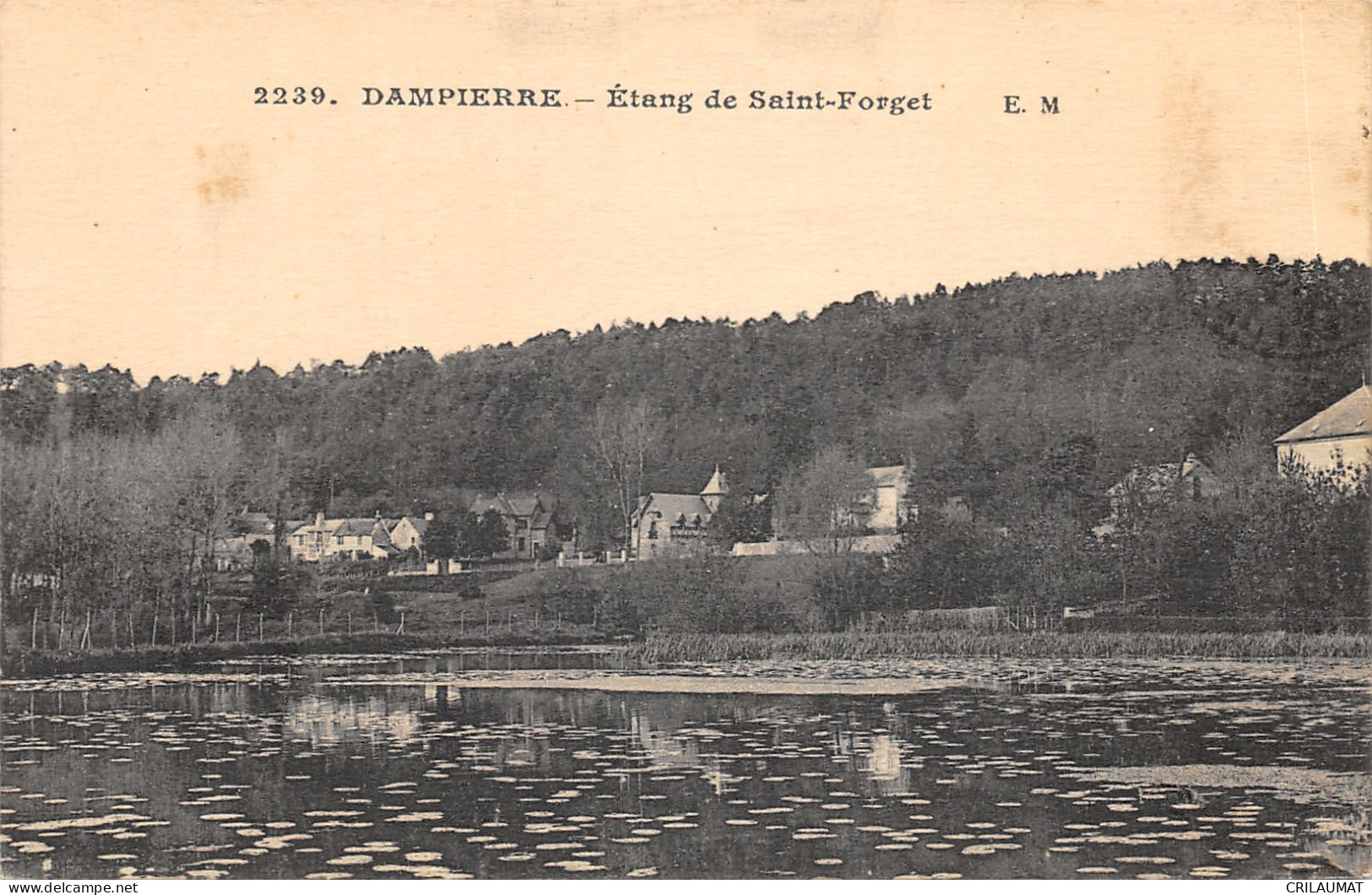 78-DAMPIERRE-ETANG DE SAINT FORGET-N°6024-H/0001 - Dampierre En Yvelines