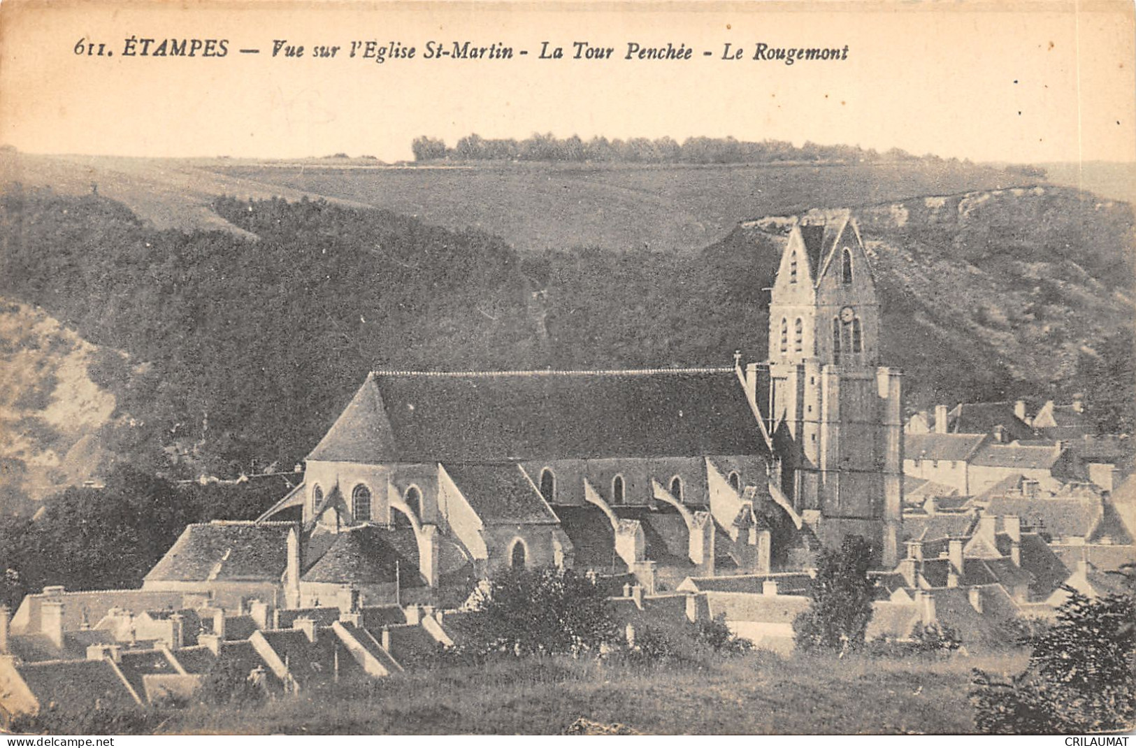 91-ETAMPES-EGLISE SAINT MARTIN-TOUR PENCHEE-N°6025-D/0175 - Etampes