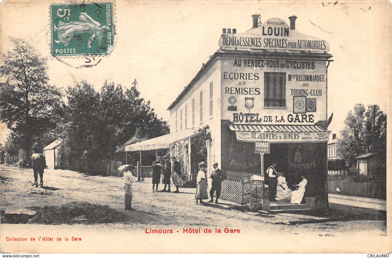 91-LIMOURS-HOTEL DE LA GARE-ANIMEE-N°6025-D/0109 - Limours