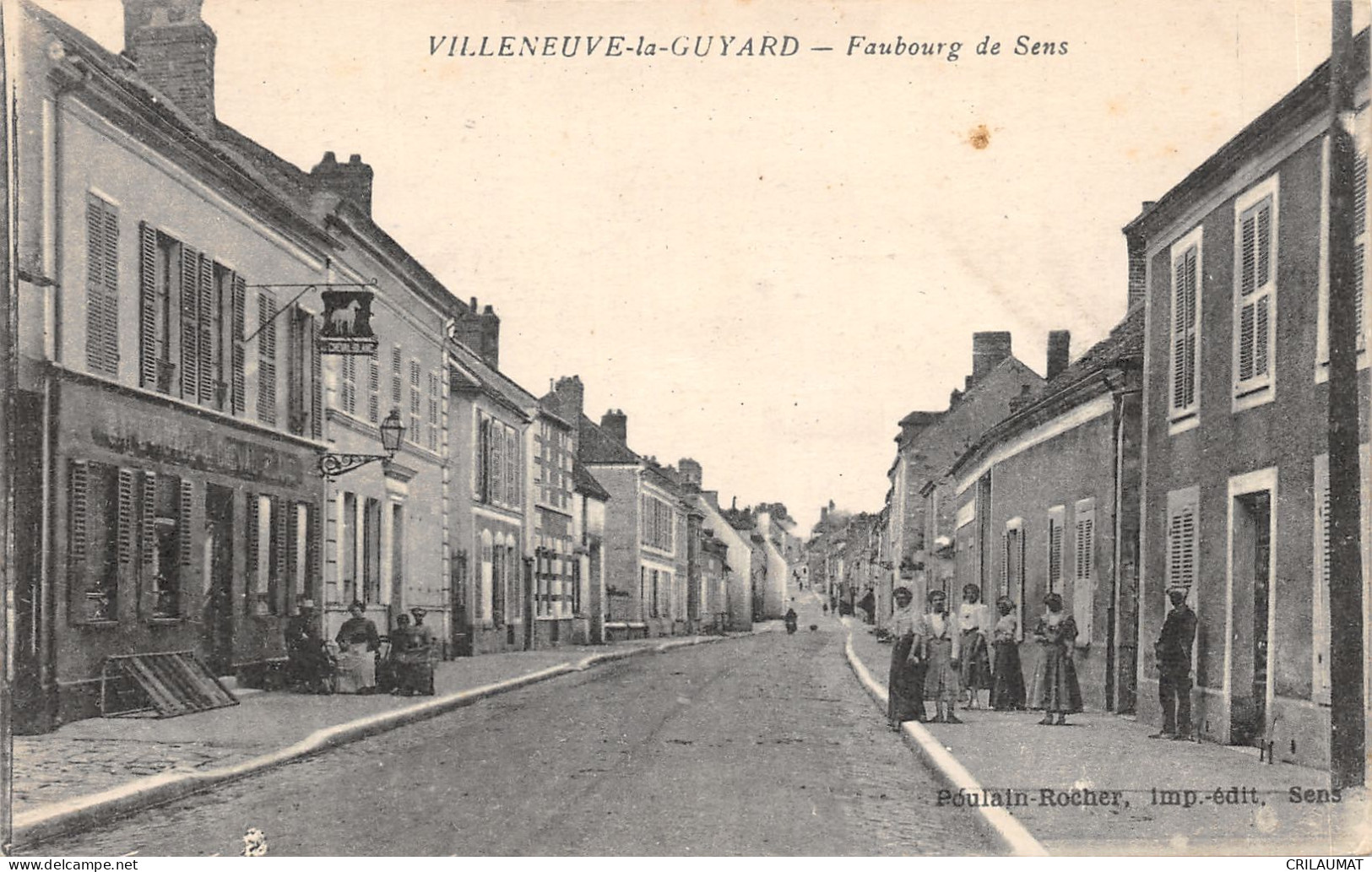 89-VILLENEUVE LA GUYARD-FAUBOURG DE SENS-N°6025-D/0053 - Villeneuve-la-Guyard