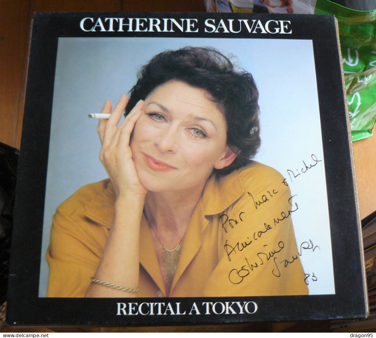 LP Dédicacé Catherine SAUVAGE : Récital à Tokyo - LCDM LDX 74798 - 1983 - Altri - Francese