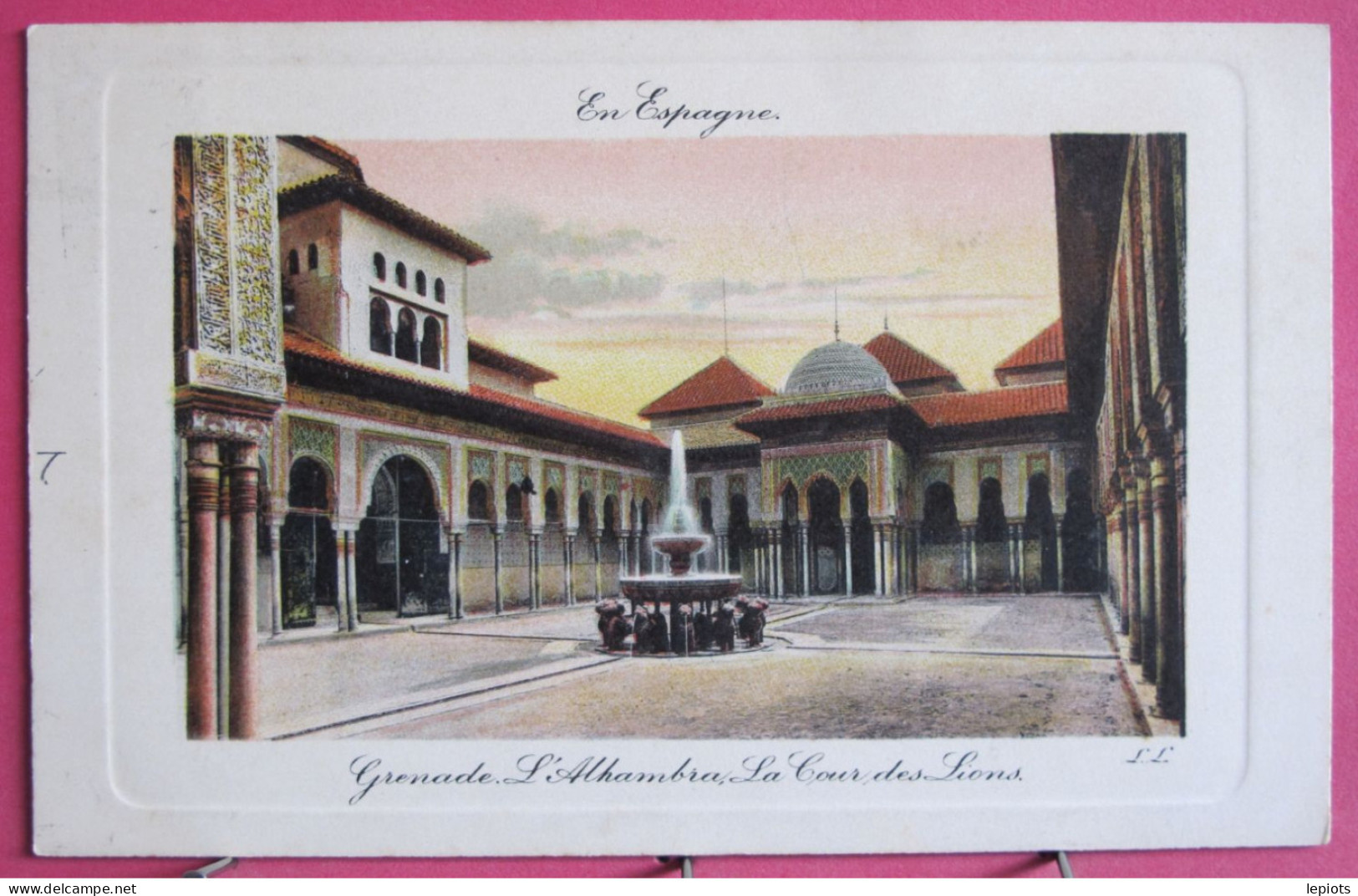 Espagne - Granade - L'Alhambra - La Cour Des Lions - CPA En Excellent état - 1909 - Granada