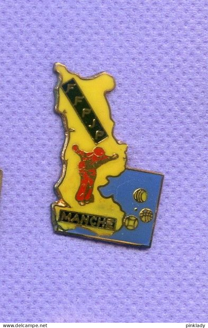 Rare Pins Petanque Ffpjp Manche Federation Francaise I273 - Bocce