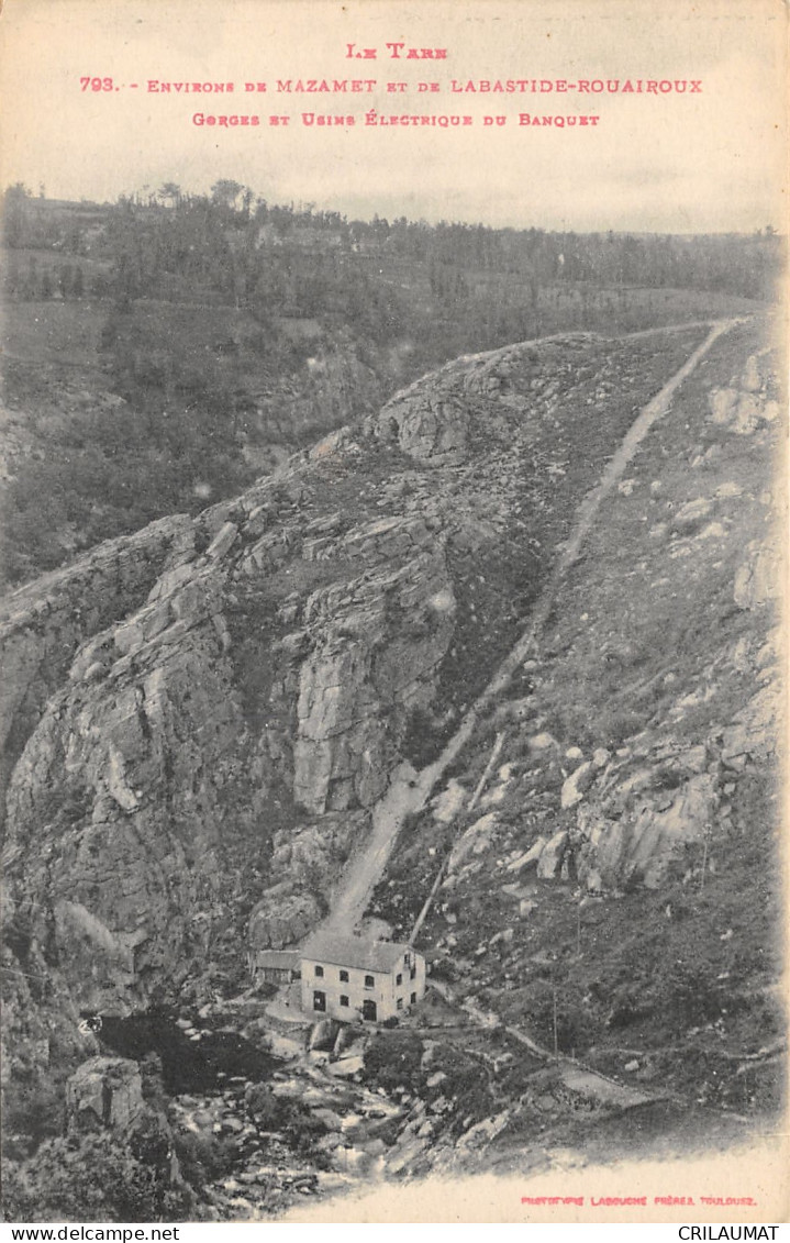 81-MAZAMET-USINE ELECTRIQUE DU BANQUET-N°6025-B/0283 - Mazamet