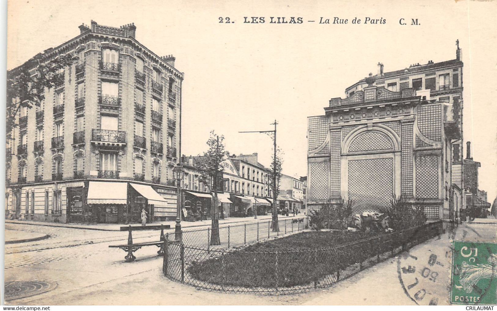 93-LES LILAS-LA RUE DE PARIS-N°6025-G/0135 - Les Lilas