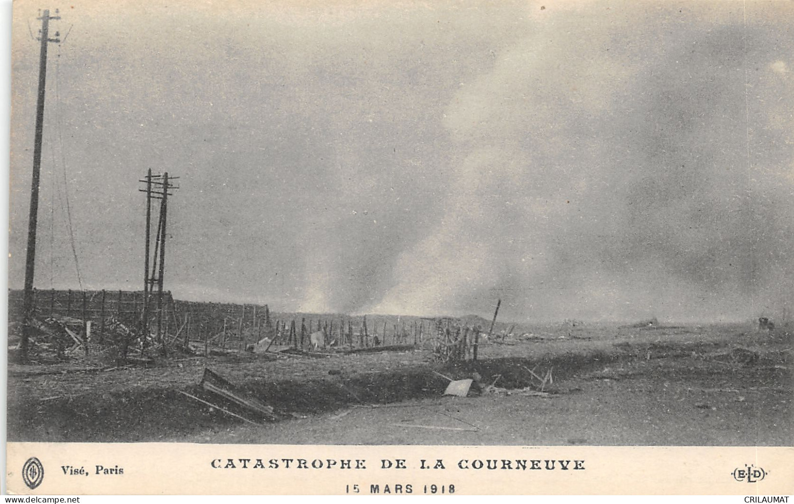 93-LA COURNEUVE-CATASTROPHE 15 MARS 1918-N°6025-G/0093 - La Courneuve