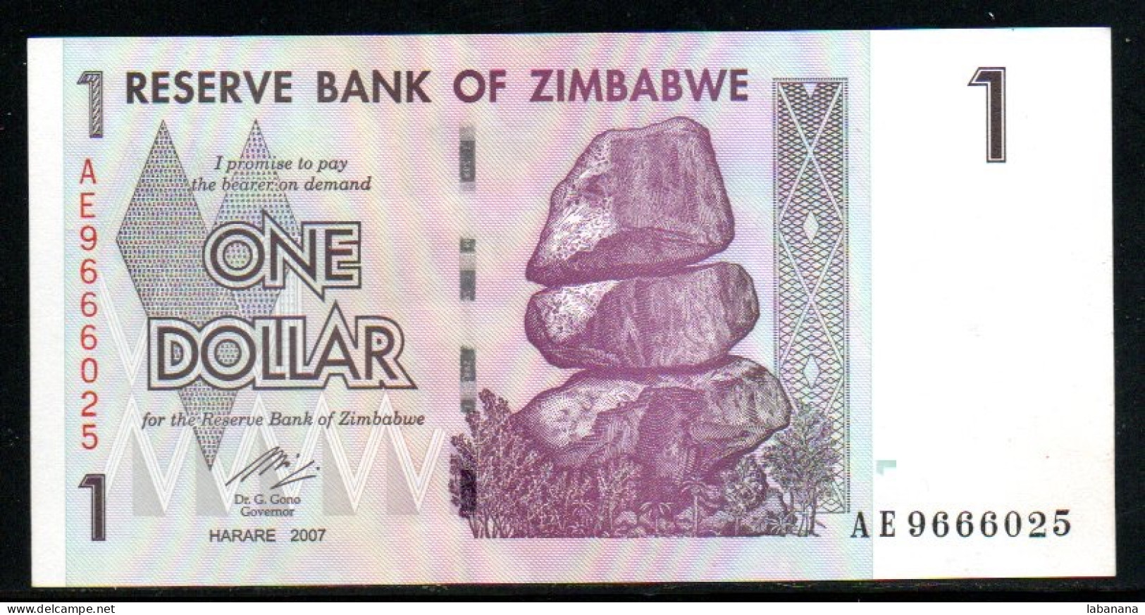 688-Zimbabwe 1$ 2007 AE966 Neuf/unc - Simbabwe