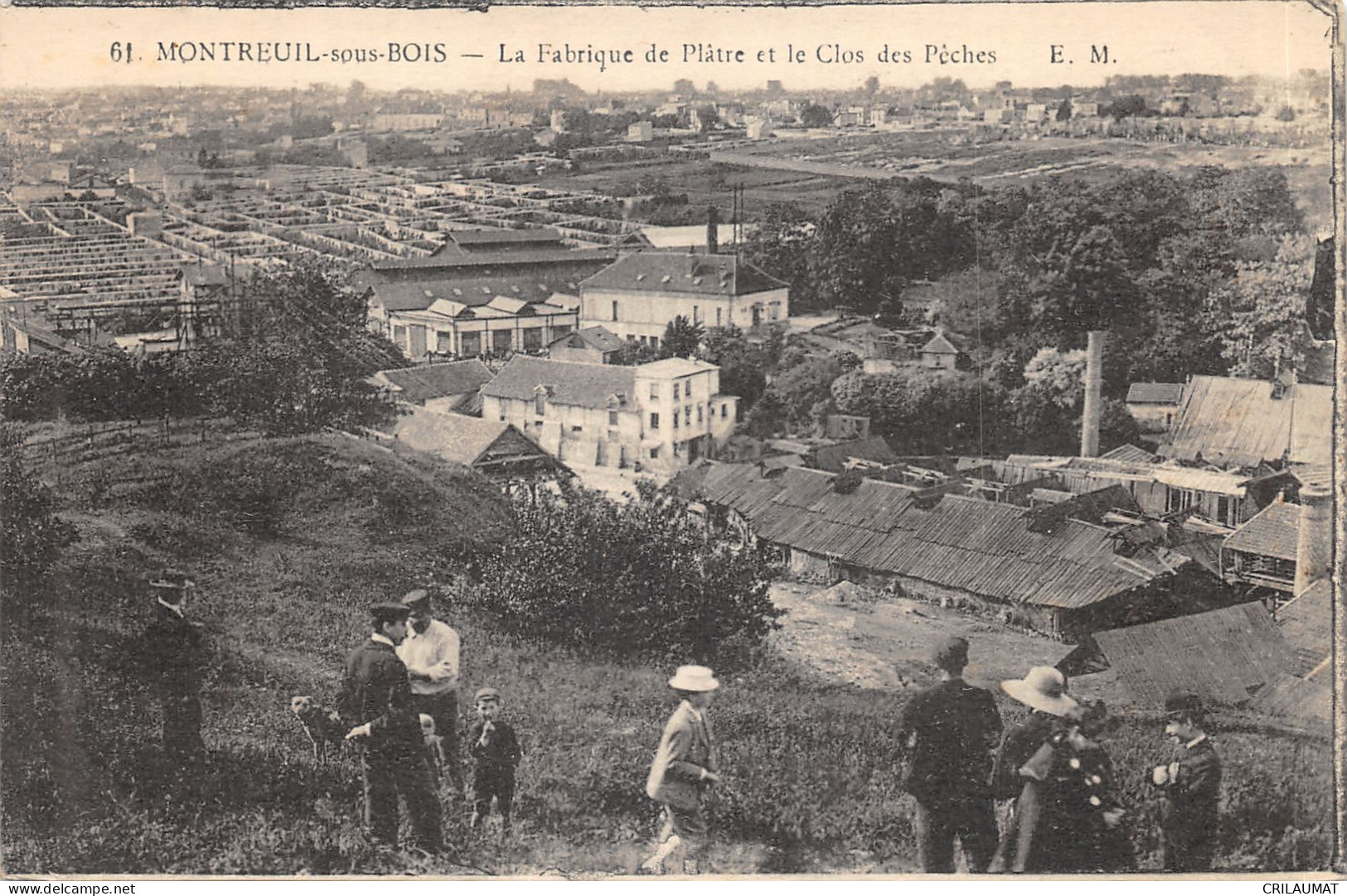 93-MONTREUIL SOUS BOIS-FABRIQUE DE PLATRE-N°6025-F/0357 - Montreuil