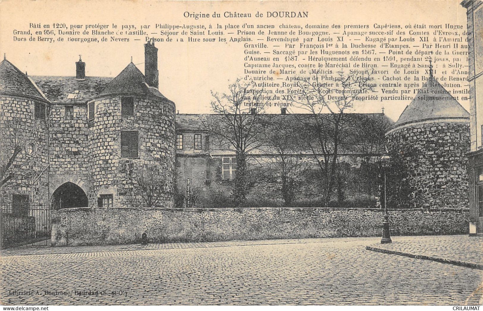 91-DOURDAN-LE CHÂTEAU-N°6025-F/0069 - Dourdan