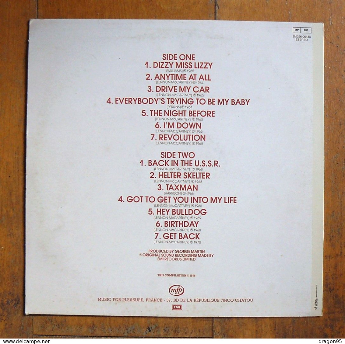 The BEATLES : Rock'N'Roll Music Vol. 2 - MFP 2M026-01638 - France - Otros - Canción Inglesa