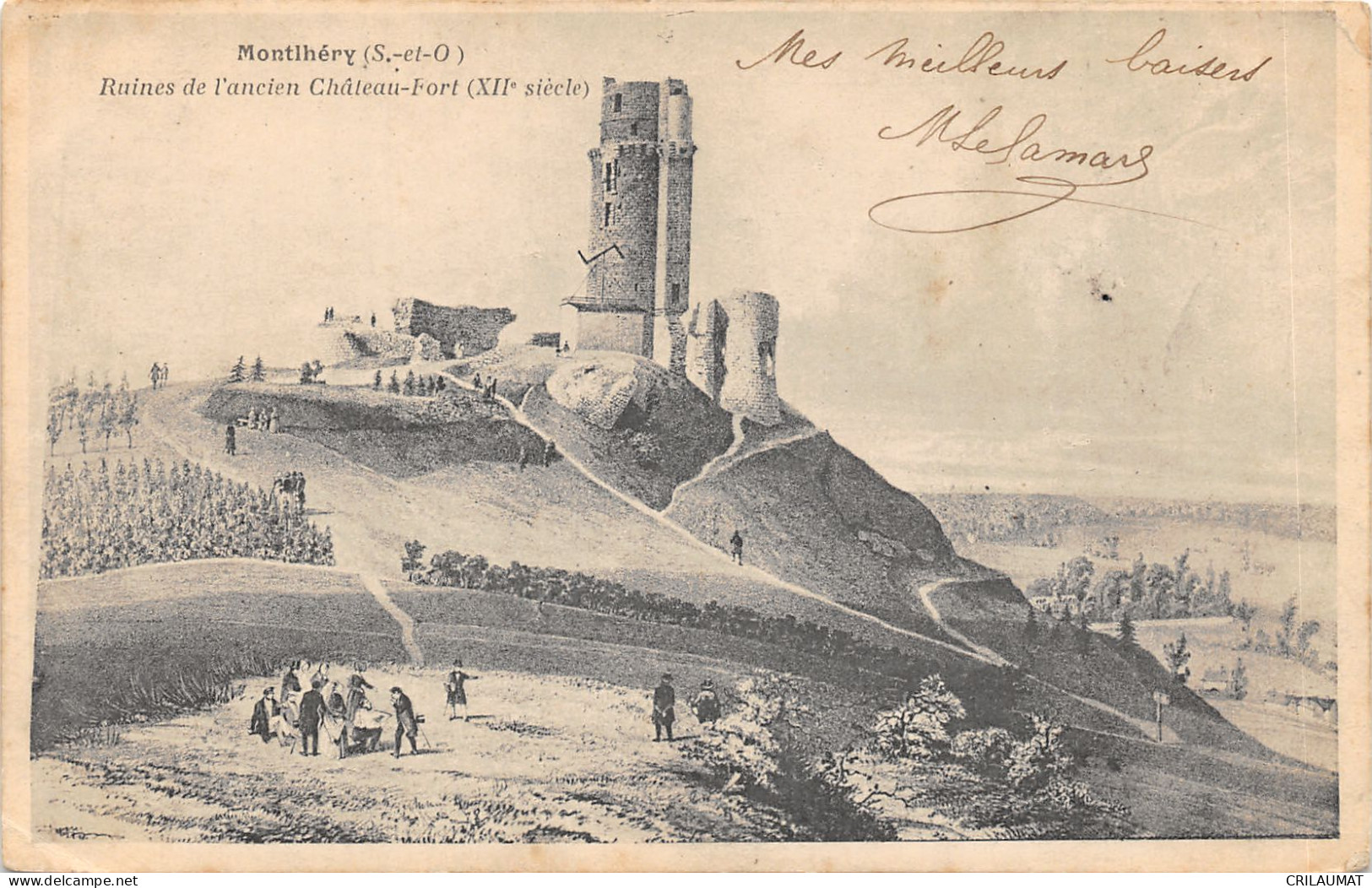 91-MONTLHERY-ILLUSTRATION DE LA TOUR-N°6025-E/0117 - Montlhery